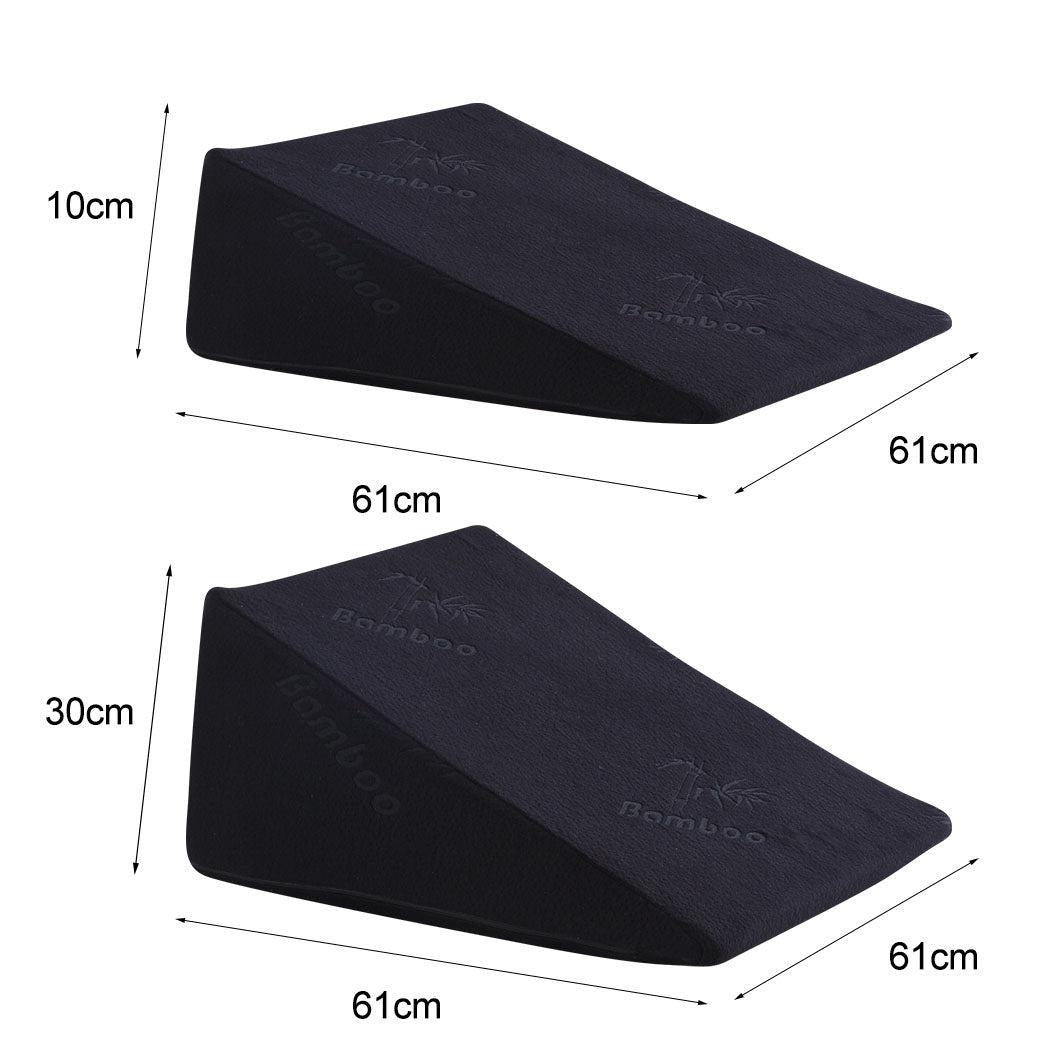 Cool Gel Memory Foam Bed Wedge Pillow Cushion Neck Back Support Sleep with Cover Deals499