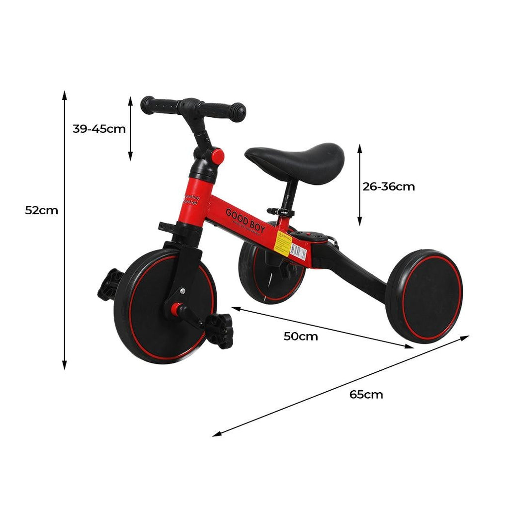 BoPeep 3in1 Kids Tricycle Toddler Balance Bike Ride on Toys Toddler Push Trike Deals499
