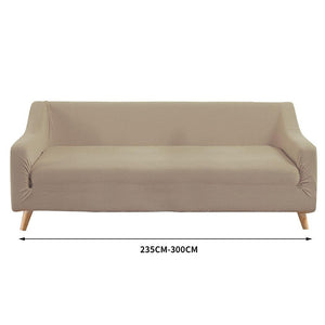 Couch Stretch Sofa Lounge Cover Protector Slipcover 4 Seater Sand Deals499