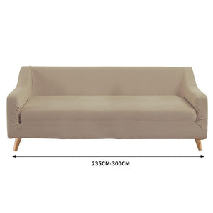Couch Stretch Sofa Lounge Cover Protector Slipcover 4 Seater Sand Deals499