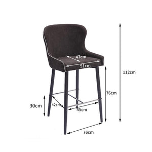 2x Bar Stools Stool Kitchen Dining Chair Chairs Metal Industrial Barstools Deals499