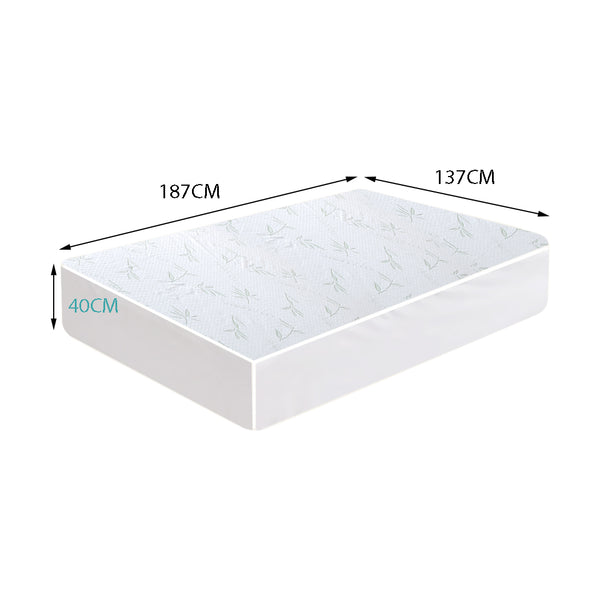 DreamZ Fully Fitted Waterproof Breathable Bamboo Mattress Protector Double Size Deals499