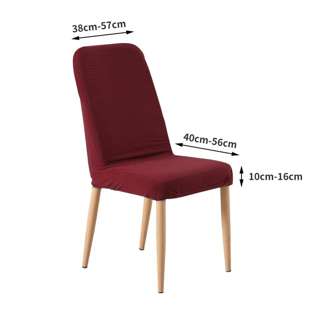 2x Dining Chair Covers Spandex Cover Removable Slipcover Banquet Party Burgundy Deals499