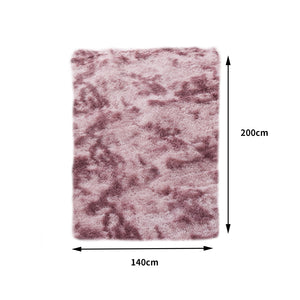 Floor Rug Shaggy Rugs Soft Large Carpet Area Tie-dyed Noon TO Dust 140x200cm Deals499