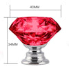16 Pcs Clear Crystal Knobs Diamond 40mm Diameter Door Cabinet Handle Deals499