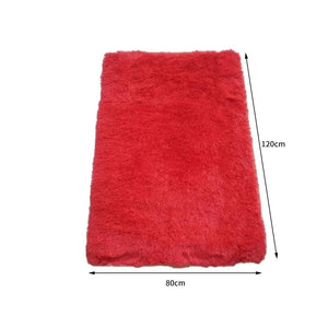 Designer Soft Shag Shaggy Floor Confetti Rug Carpet Home Decor 80x120cm Red Deals499