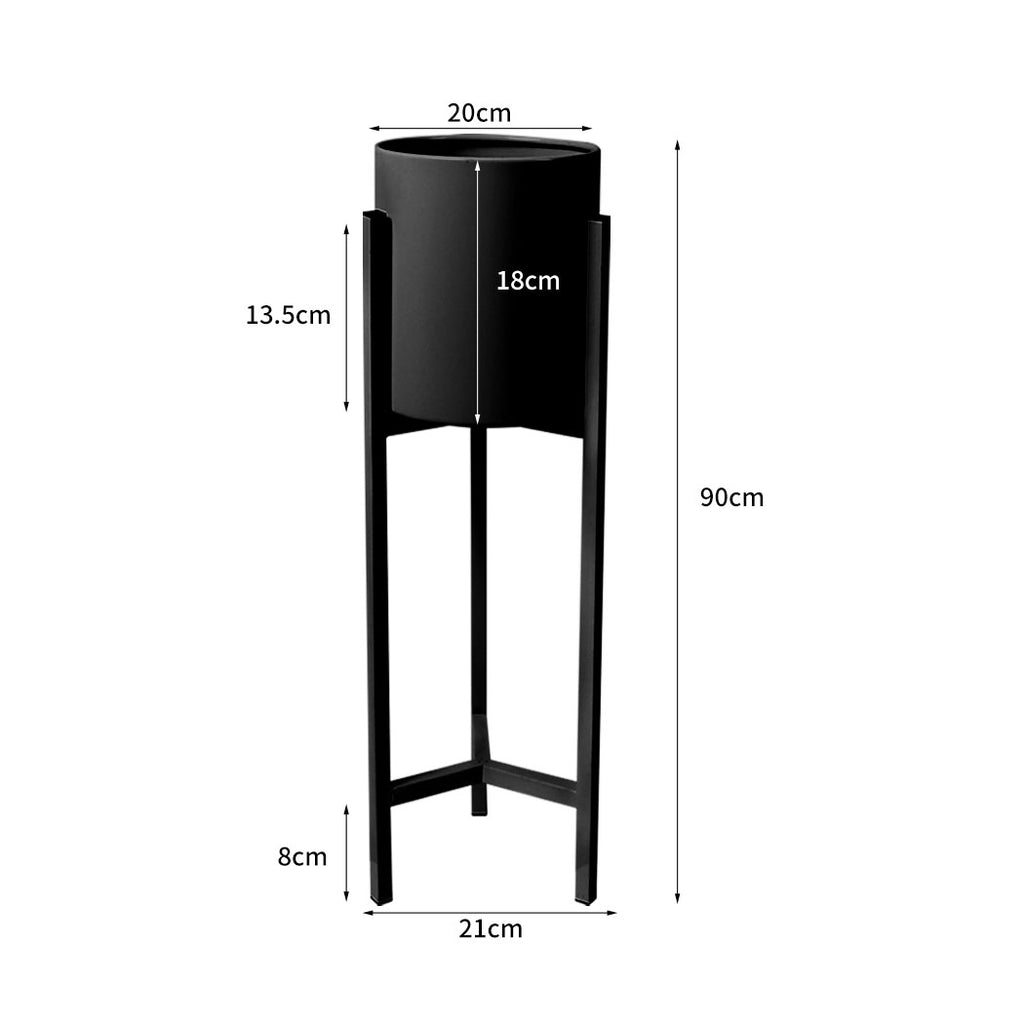 Plant Stand Garden Planter Metal Flower Pot Rack Corner Shelving Indoor Outdoor Large Black Deals499