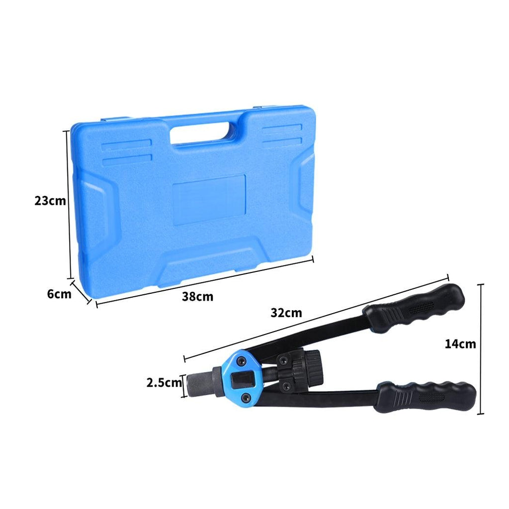 110Pcs Nut Riveter Kit Heavy Duty Mandrels Riveting Gun Tool Kit Thread M3-M12 Deals499