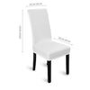 4x Stretch Elastic Chair Covers Dining Room Wedding Banquet Washable White Deals499