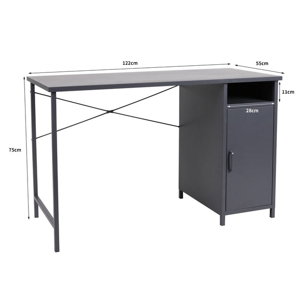 Office Computer Desks Metal Laptop Study Table Home Storage Workstation Shelf Deals499