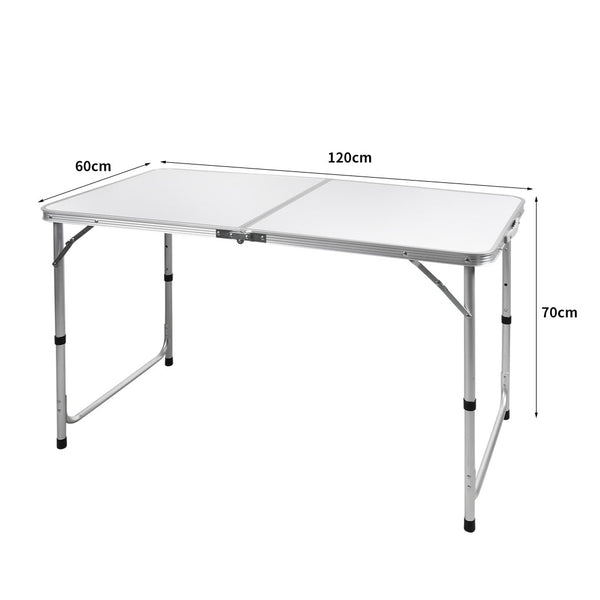 Folding Camping Table Aluminium Portable Picnic Outdoor Foldable Tables 120CM Deals499