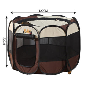 PaWz Dog Playpen Pet Play Pens Foldable Panel Tent Cage Portable Puppy Crate 48" Deals499