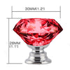 10 Pcs 30mm Clear Diamond Shape Glass Door Knob Drawer Cabinet Handle Deals499
