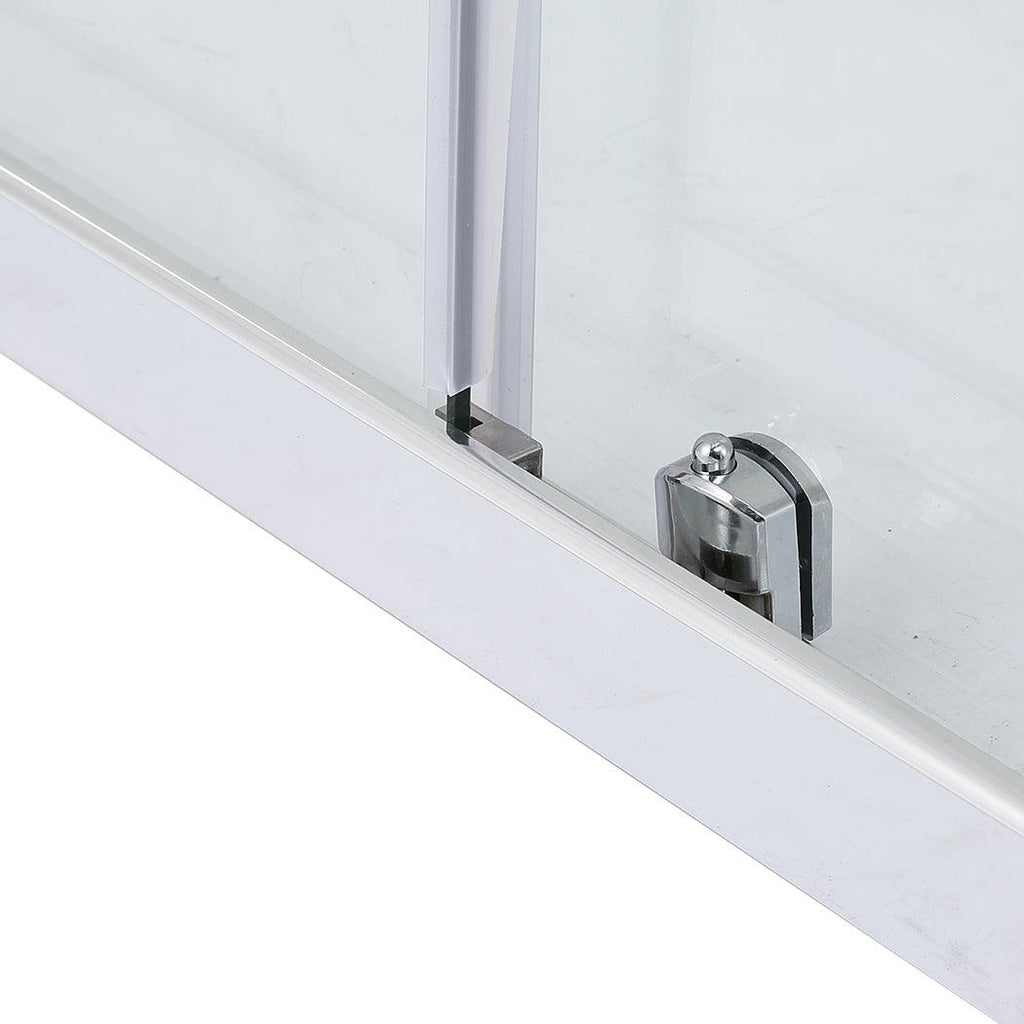 Levede Bath Shower Enclosure Screen Seal Strip Glass Shower Door 1400x1900mm Deals499