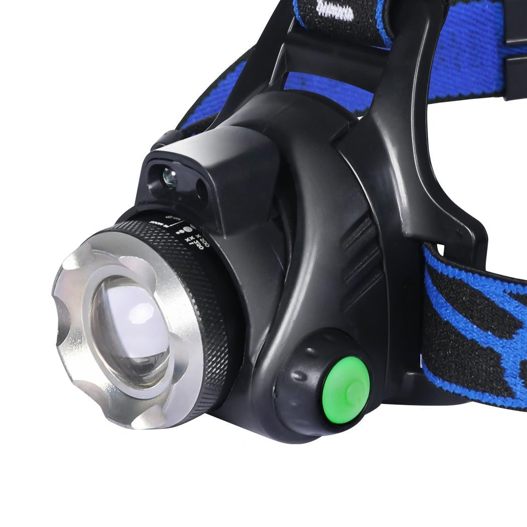 3x 500LM LED Headlamp Headlight Flashlight Head Torch Rechargeable CREE XML T6 Deals499