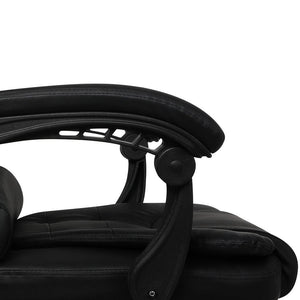 Gaming Chair Office Computer Seat Racing PU Leather Executive Racer Recliner Black without footrest Deals499