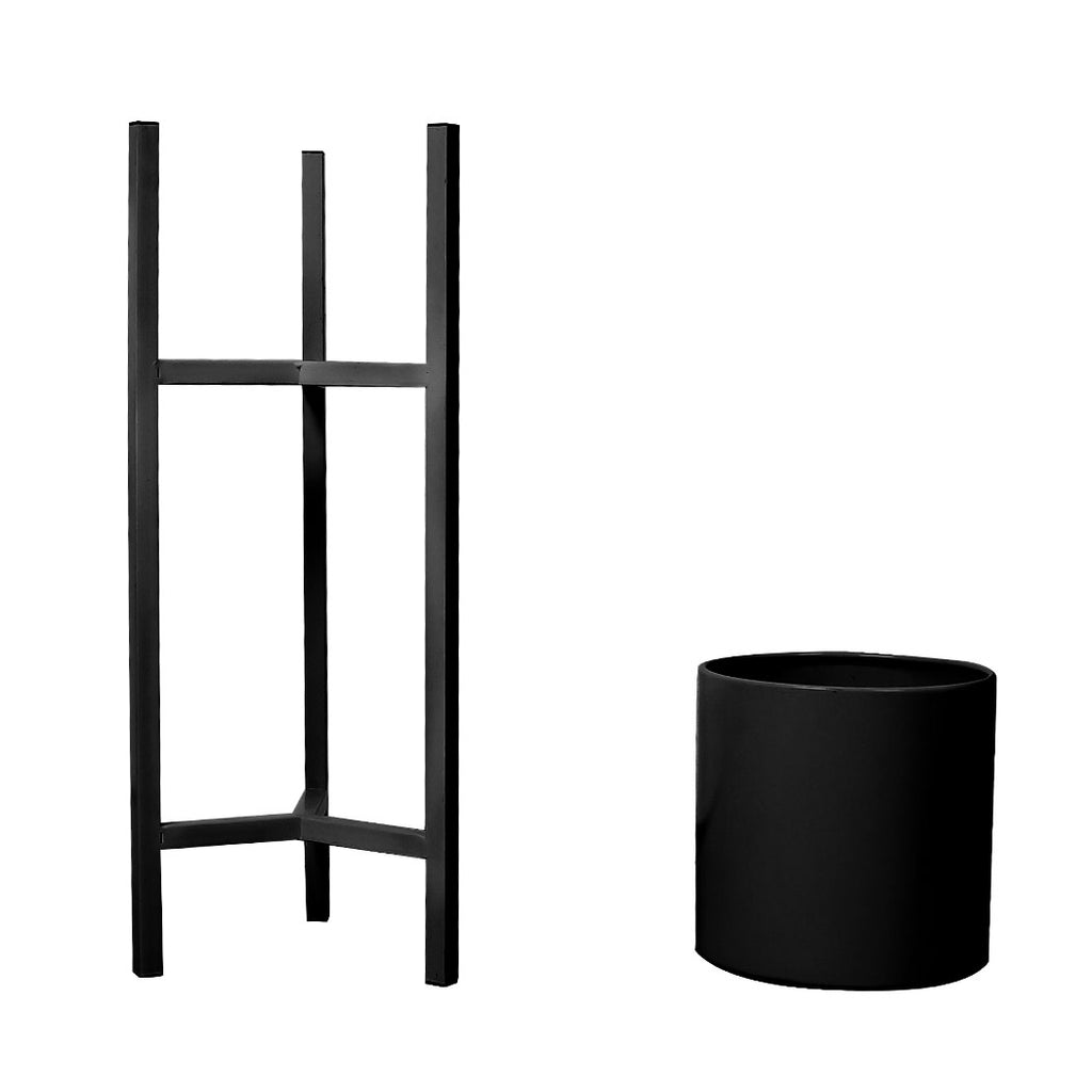 Plant Stand Garden Planter Metal Flower Pot Rack Corner Shelving Indoor Outdoor Large Black Deals499