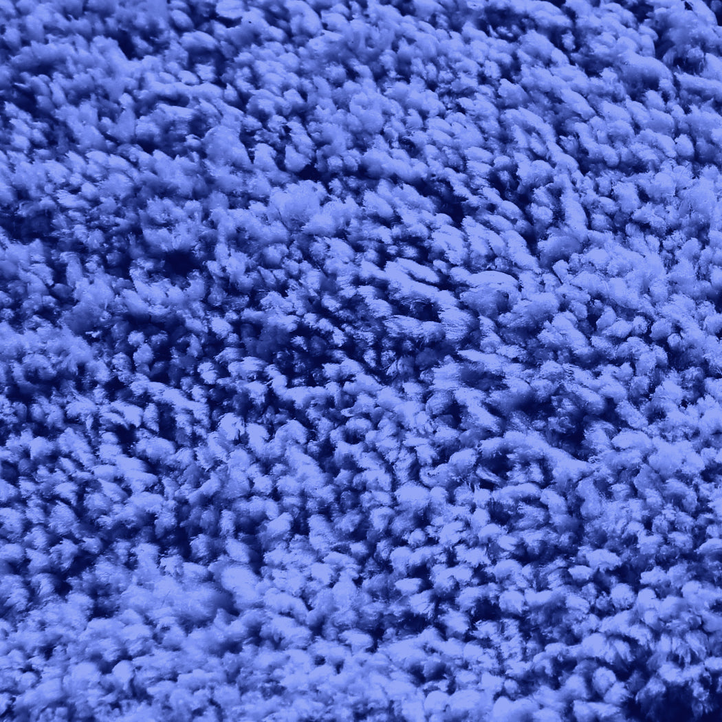 Ultra Soft Anti Slip Rectangle Plush Shaggy Floor Rug Carpet in Blue 60x220cm Deals499