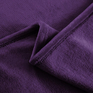 DreamZ 320GSM 220x160cm Ultra Soft Mink Blanket Warm Throw in Aubergine Colour Deals499