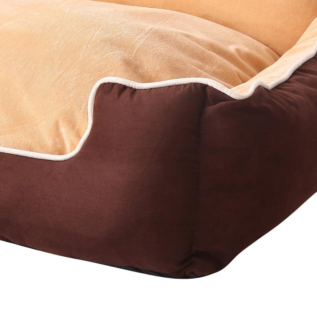 PaWz Pet Bed Dog Puppy Beds Cushion Pad Pads Soft Plush Cat Pillow Mat Brown M Deals499