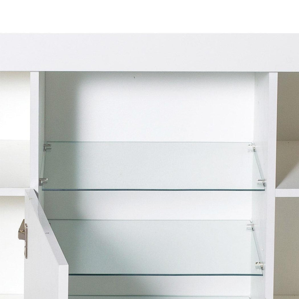 Levede Buffet Sideboard Storage Modern High Gloss Cabinet Cupboard White Deals499