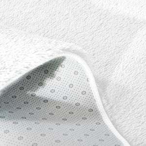Designer Soft Shag Shaggy Floor Confetti Rug Carpet Home Decor 200x230cm White Deals499