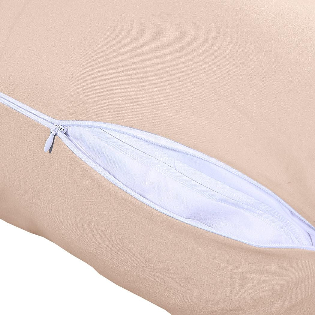 DreamZ Body Full Long Pillow Luxury Slip Cotton Maternity Pregnancy 137cm Lattle Deals499