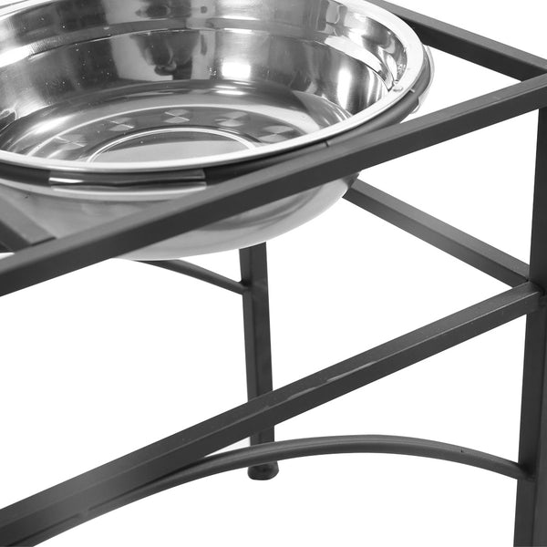 PaWz Dual Elevated Raised Pet Dog Feeder Bowl Stainless Steel Food Water Stand Deals499