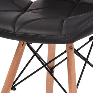 Levede 4x Retro Replica PU Leather Dining Chair Office Cafe Lounge Chairs Deals499