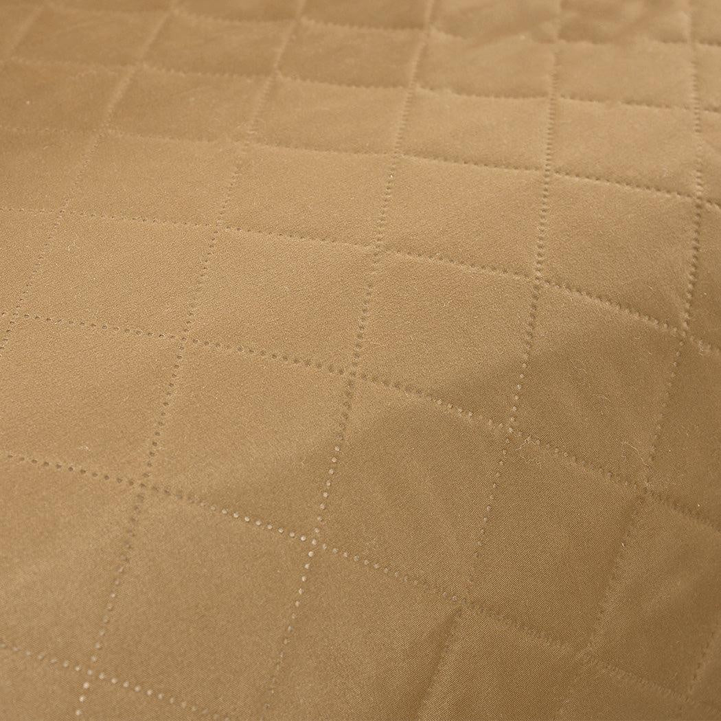 Sofa Cover Couch Lounge Protector Quilted Slipcovers Waterproof Ginger 335cm x 218cm Deals499