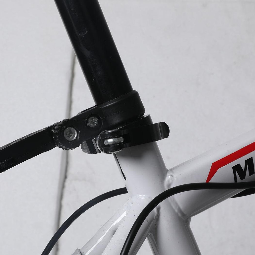 26'' Mountain Bike 21 Speed Bicycle Front Suspension Men Carboon Steel Red Wihte Deals499