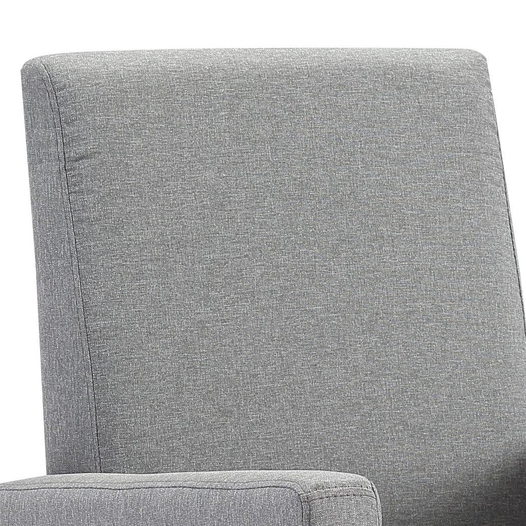 Nursing Baby Feeding Rocking Chair Linen Fabirc Solid Wood Frame Grey Deals499