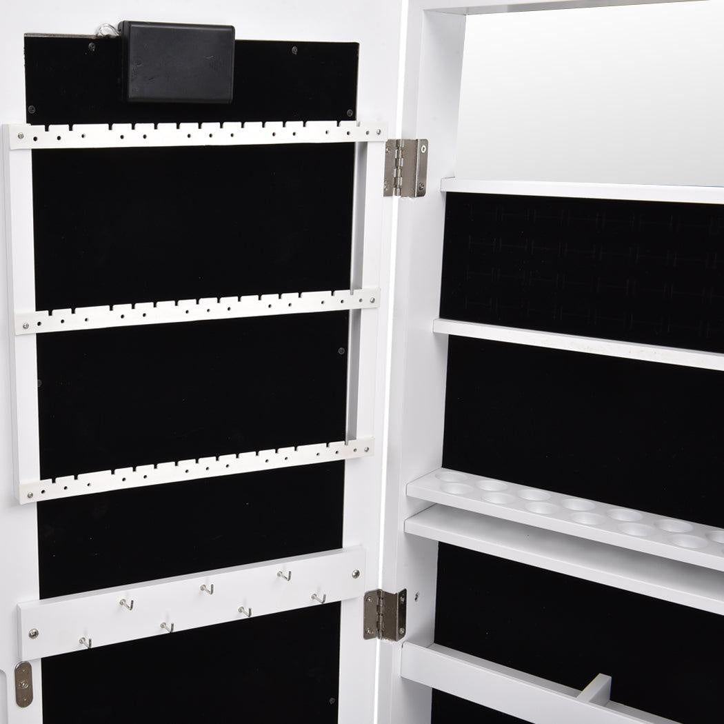 Levede Mirror Jewellery Cabinet Dressing Makeup Jewelry Storage  Organiser Wood Deals499