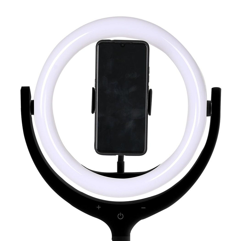 12'' LED Ring Light with Tripod Stand Phone Holder Dimmable Selfie Studio Lamp Black Deals499