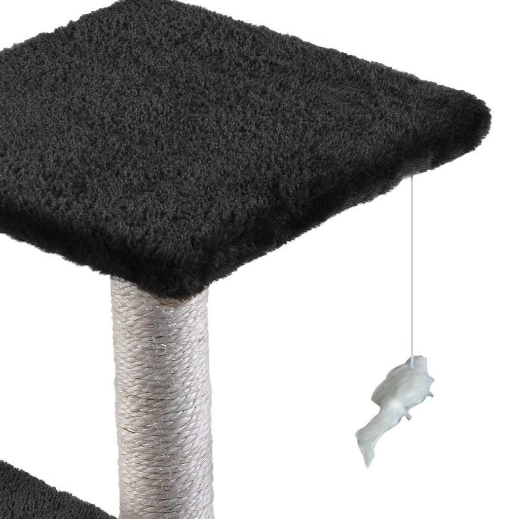 PaWz Cat Scratching Post Tree 0.6M Gym Home Condo Furniture Scratcher Pole Black Deals499