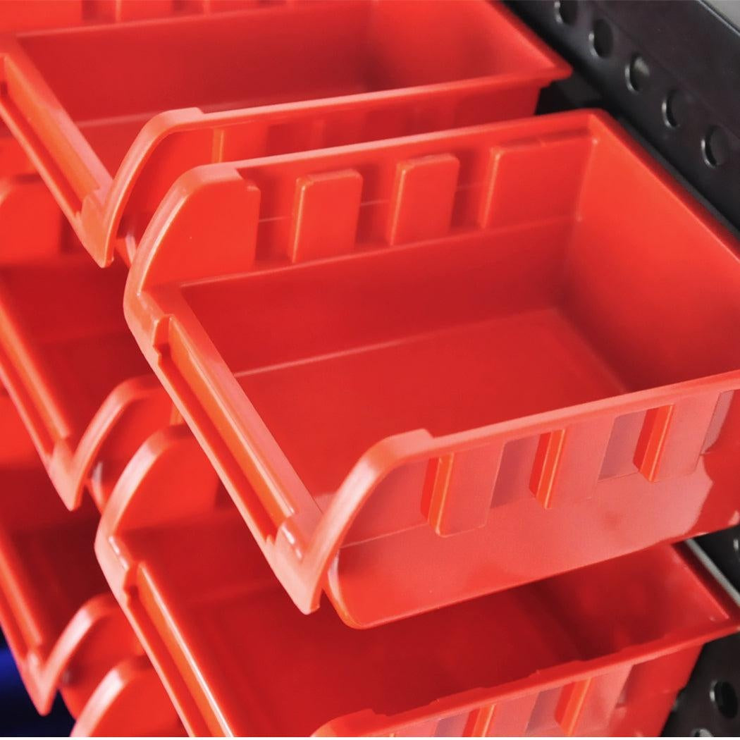 30 Bins Garage Workshop Wall Mounted Tool Box Small Parts Storage Organiser Rack Deals499