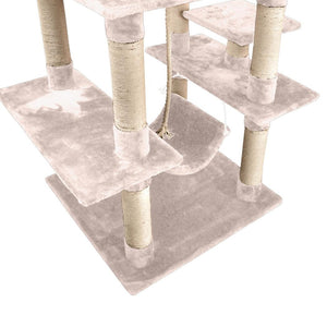 PaWz 1.83M Cat Scratching Post Tree Gym House Condo Furniture Scratcher Tower Cream Deals499