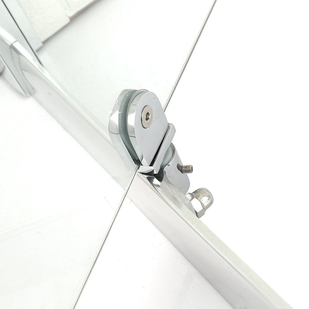 Levede Bath Shower Enclosure Screen Seal Strip Glass Shower Door 760x760x1900mm Deals499