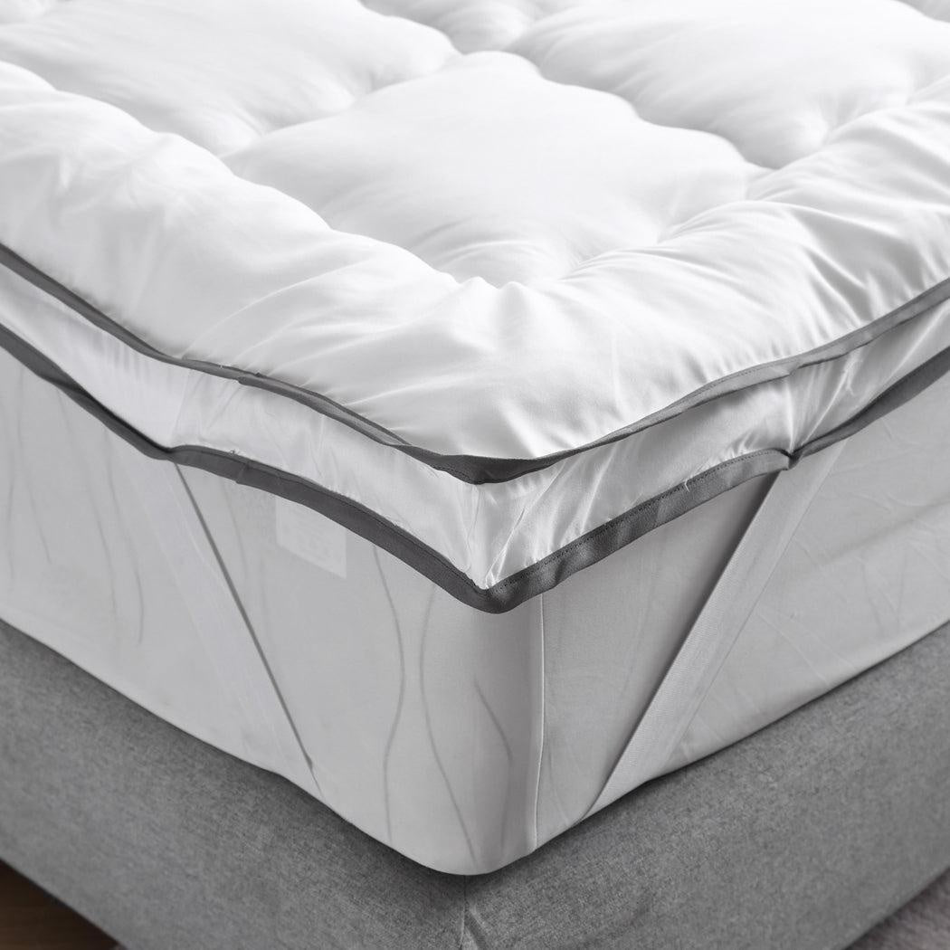 DreamZ Luxury Bedding Pillowtop Mattress Topper Mat Pad Protector King Single Deals499