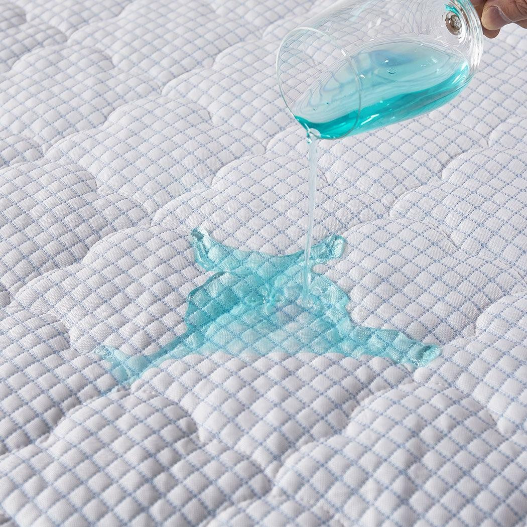 Dreamz Mattress Protector Topper Cool Fabric Pillowtop Waterproof Cover Single Deals499