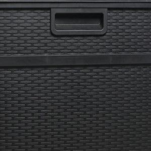 460L Outdoor Storage Box Garden Lockable Toys Tools Wicker Weatherproof Indoor Deals499