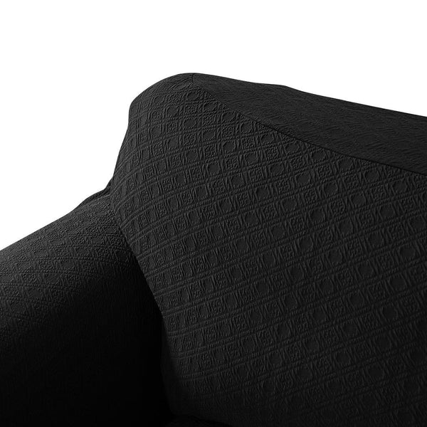 Sofa Cover Slipcover Protector Couch Covers 3-Seater Black Deals499