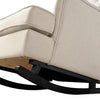 Levede Rocking Chair Chairs Armchair Fabric Lounge Recliner Feeding Rocker Beige Deals499