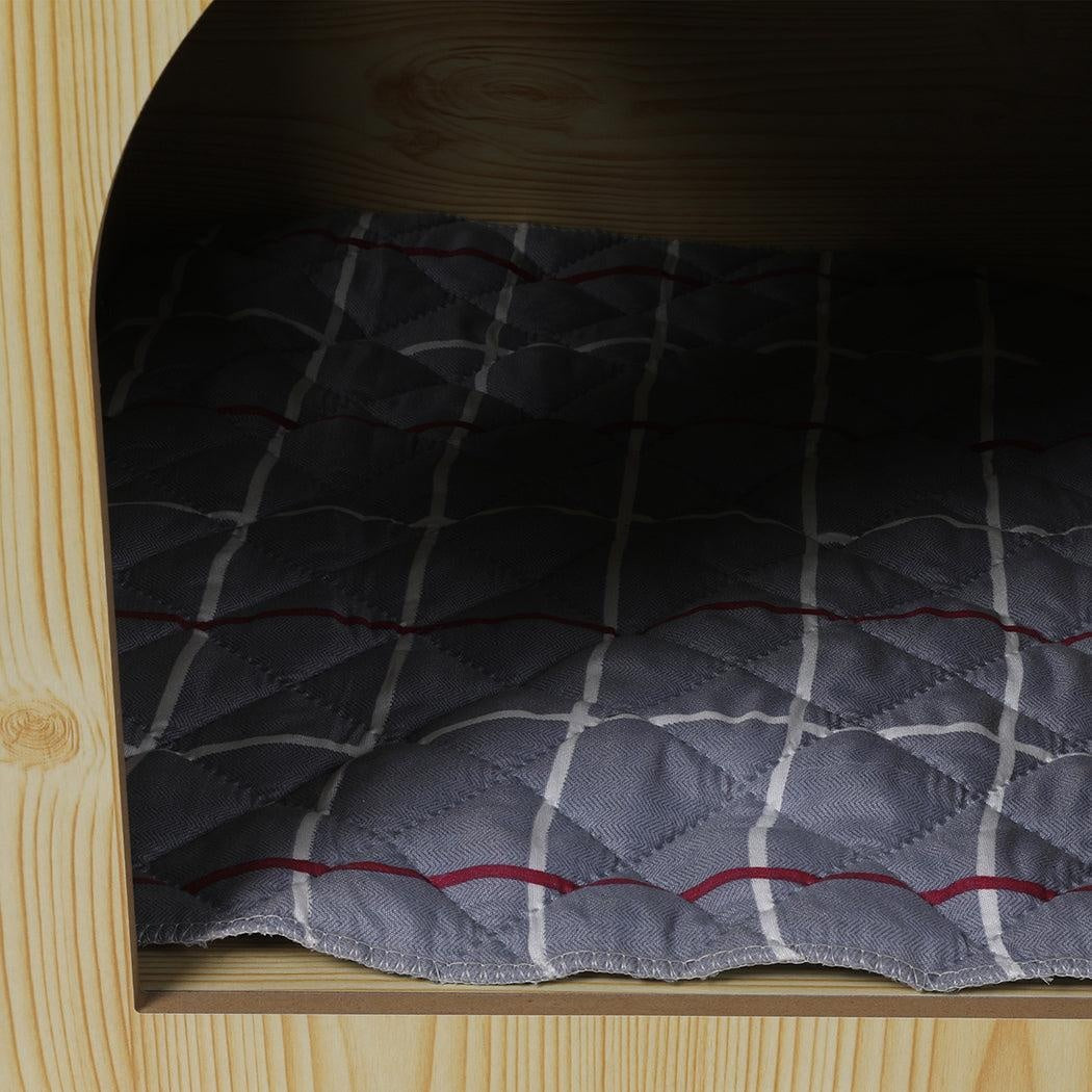 Wooden Dog House Pet Kennel Timber Indoor Cabin Medium Oak M Deals499