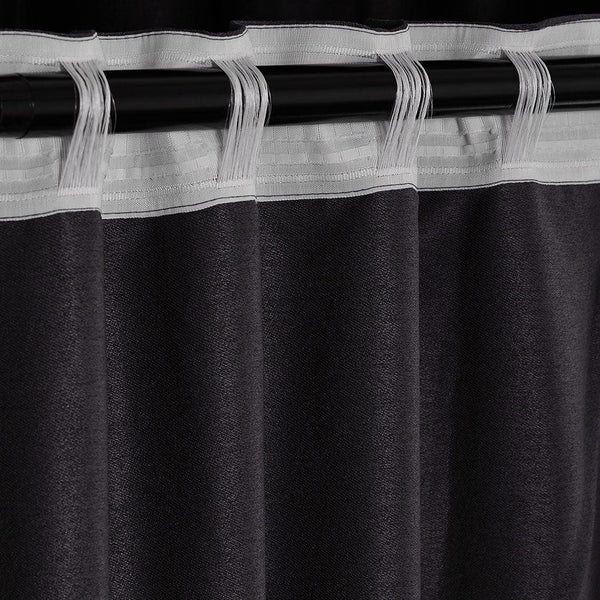 2X Blockout Curtains Curtain Blackout Bedroom 180cm x 230cm Dark Grey Deals499