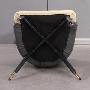 2x Dining Chairs Kitchen Steel Chair PU Leather French Provincial Seat Home Deals499