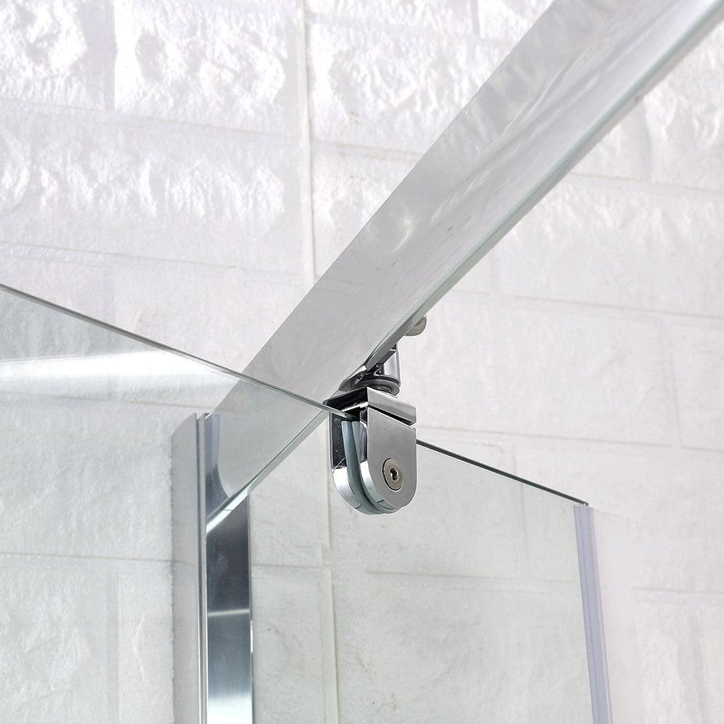 Levede Bath Shower Enclosure Screen Seal Strip Glass Shower Door 760x760x1900mm Deals499