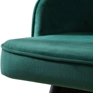2x Bar Stools Stool Kitchen Chairs Swivel Velvet Barstools Vintage Green Deals499