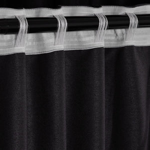 2X Blockout Curtains Curtain Blackout Bedroom 132cm x 213cm Black Deals499