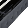 Levede Gas Lift Bed Frame Fabric Base Mattress Storage Queen Size Dark Grey Deals499